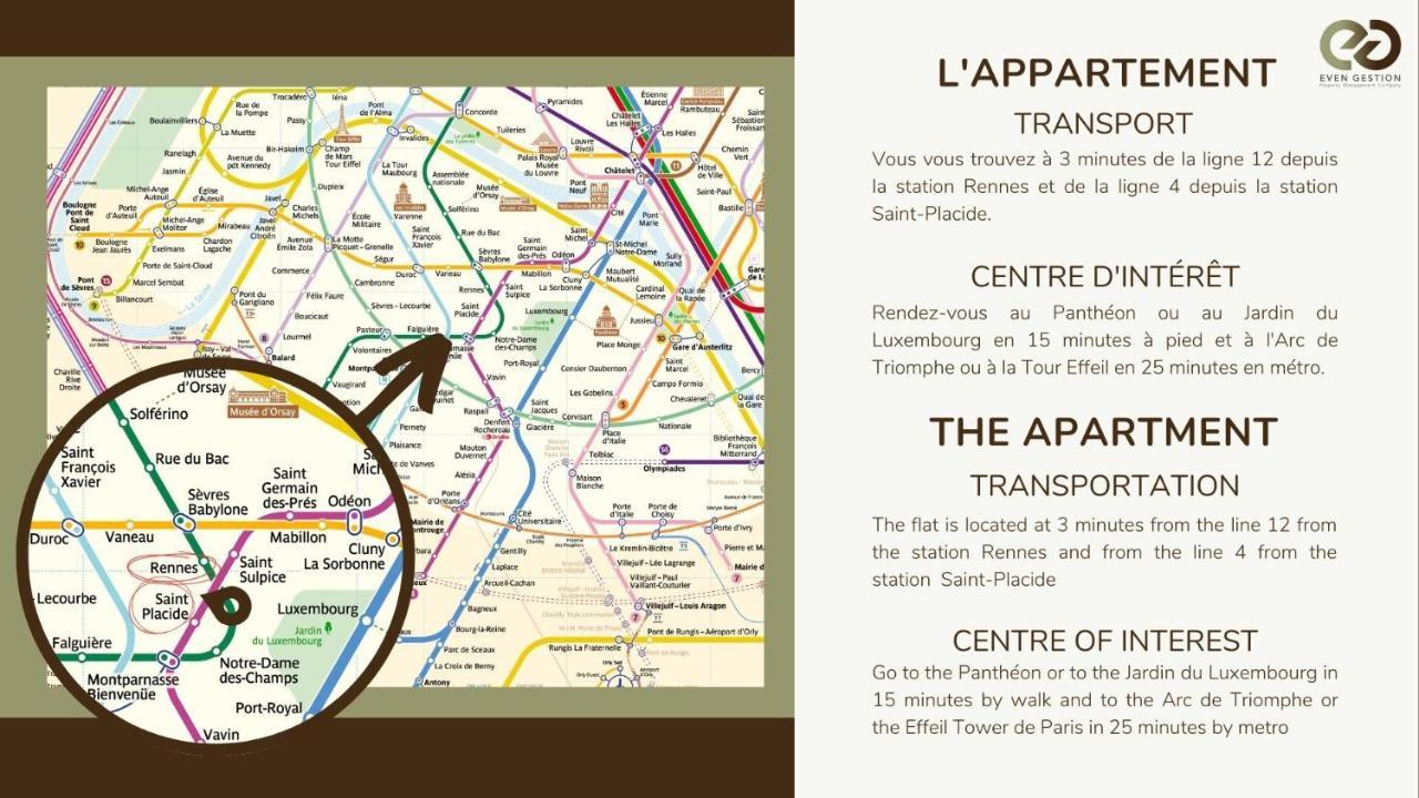 Grand Studio Confort#St Germain-Montparnasse#4P Párizs Kültér fotó